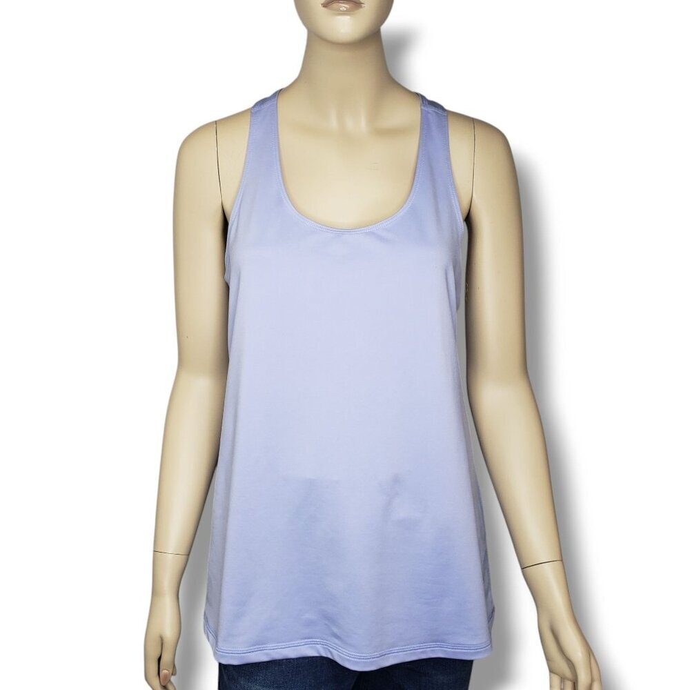Pure Jill Fit Racerback Tank Top Womens Medium‎ Blue Pullover Scoop Neck